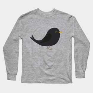 A cute blackbird Long Sleeve T-Shirt